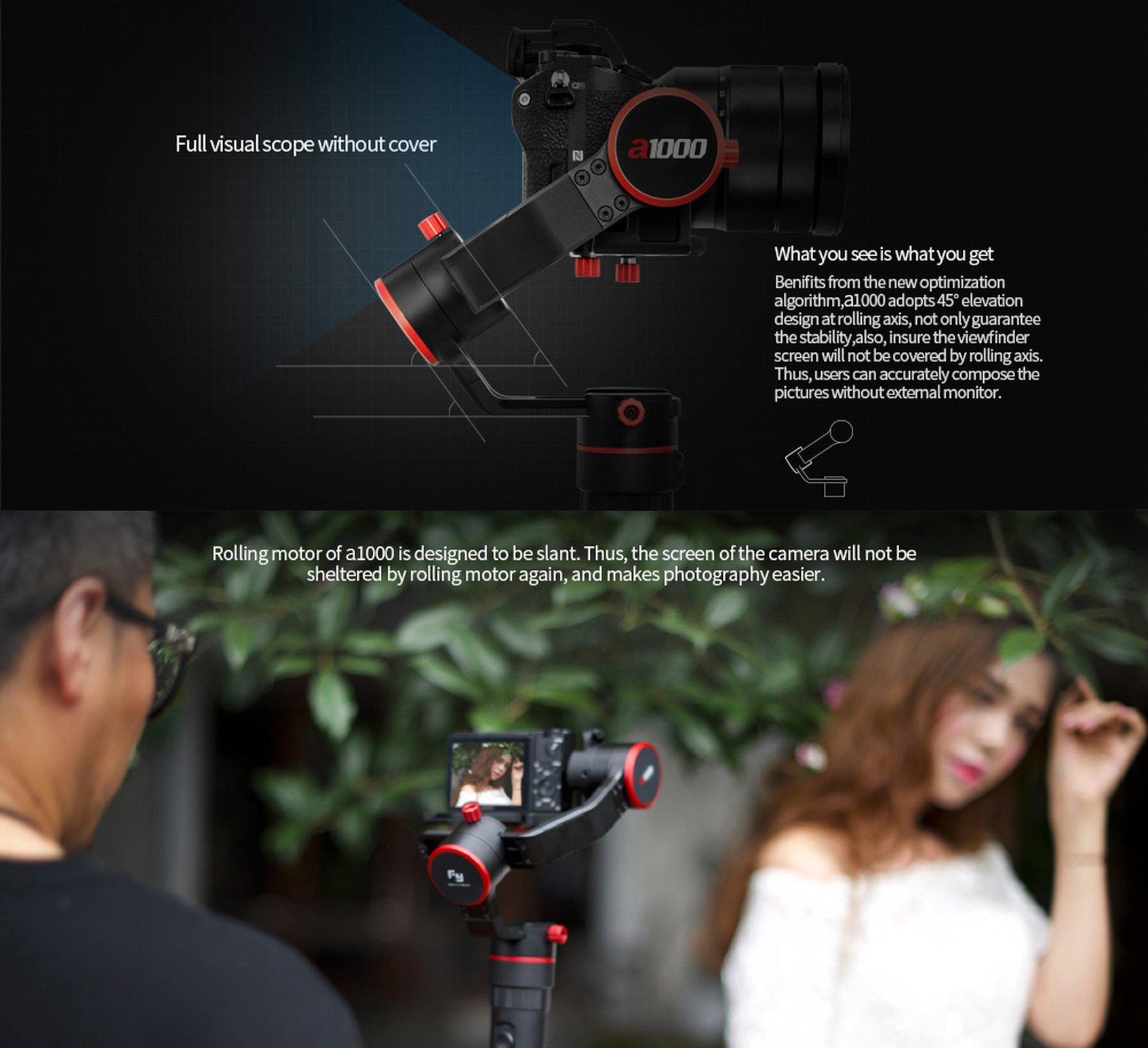 Feiyu a1000 3-Axis Camera Gimbal Feiyu a1000 3-Axis Camera Gimbal